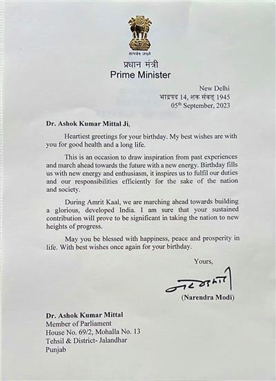 The Prime Minister, Shri Narendra Modi, has wished Shri